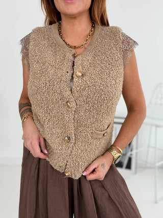 Alpaca knitted vest 2602139