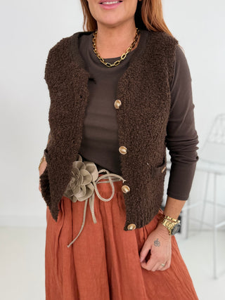 Alpaca knitted vest 2602139