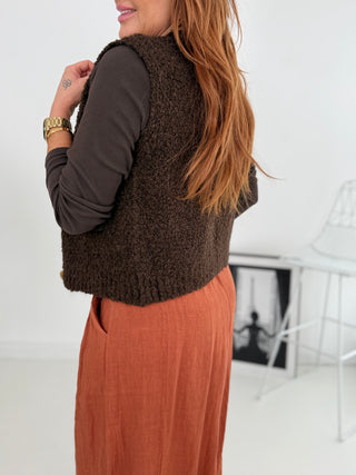 Alpaca knitted vest 2602139