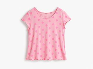 T-Shirt in Rosa-Pink mit Punkte