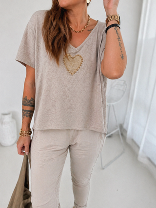 Feinstrick T-Shirt 2604042