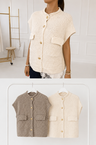 Alpaca knitted vest 2602139