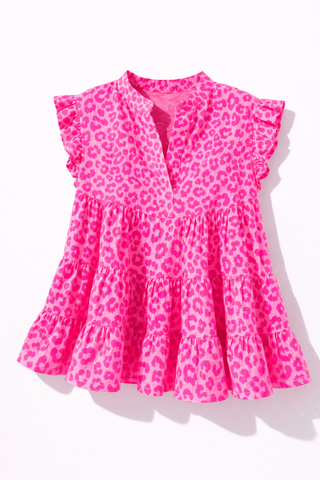 Musselin Bluse Leo in Flieder-Pink