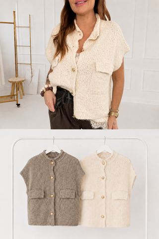 Alpaca knitted vest 2602139
