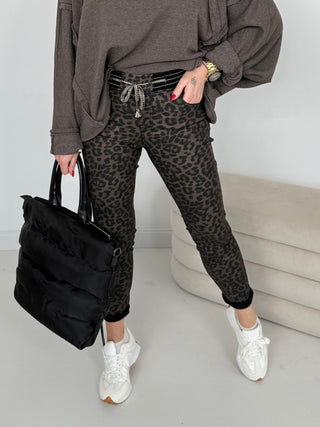 Leather stretch trousers 2511246-50