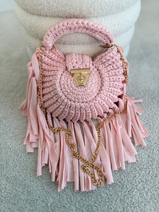 Häkeltasche in Rosa