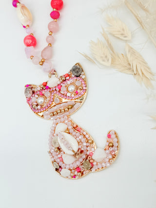 Boho necklace cat 2502096