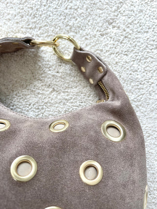 Wildleder Tasche mit Nieten 2507145-47