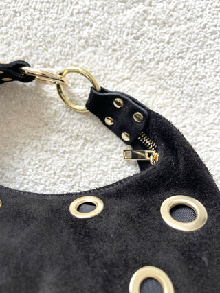 Wildleder Tasche mit Nieten 2507145-47