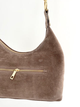 Wildleder Tasche mit Nieten 2507145-47
