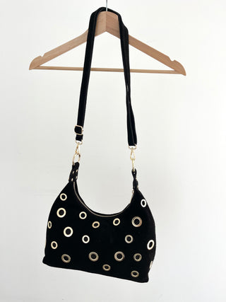 Wildleder Tasche mit Nieten 2507145-47