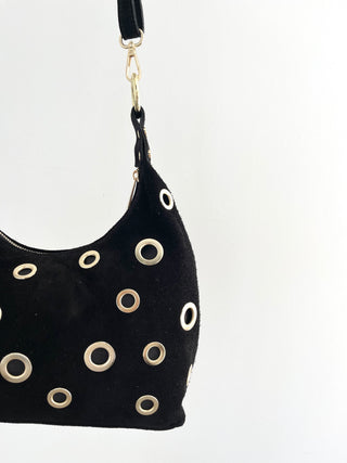 Wildleder Tasche mit Nieten 2507145-47