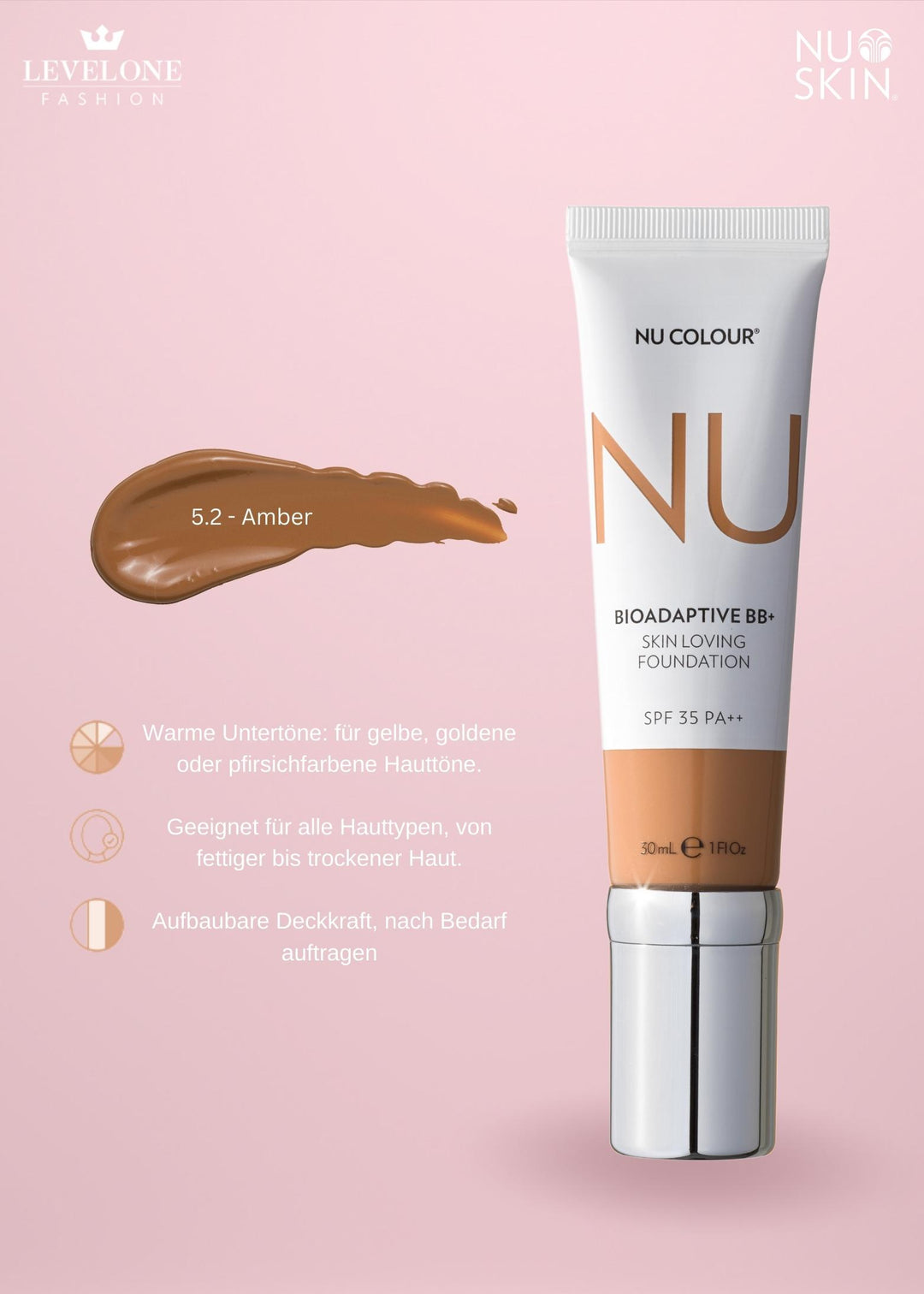 Nu Colour Bioadaptive* BB+ Skin Loving Foundation