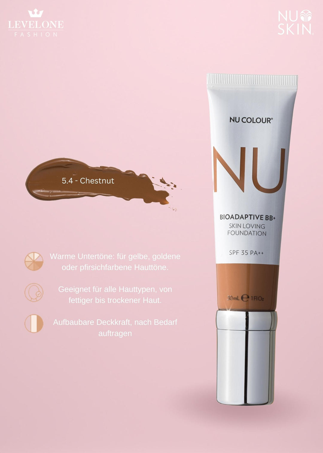 Nu Colour Bioadaptive* BB+ Skin Loving Foundation