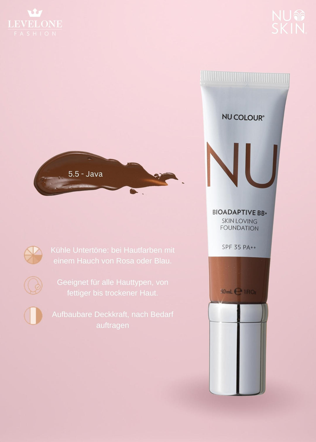 Nu Colour Bioadaptive* BB+ Skin Loving Foundation