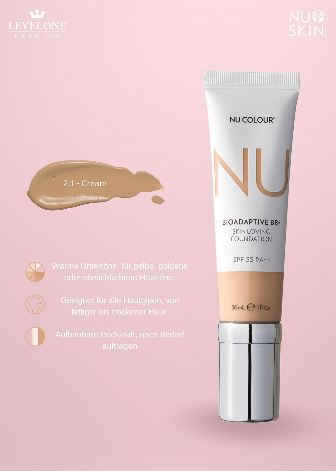 Nu Colour Bioadaptive* BB+ Skin Loving Foundation