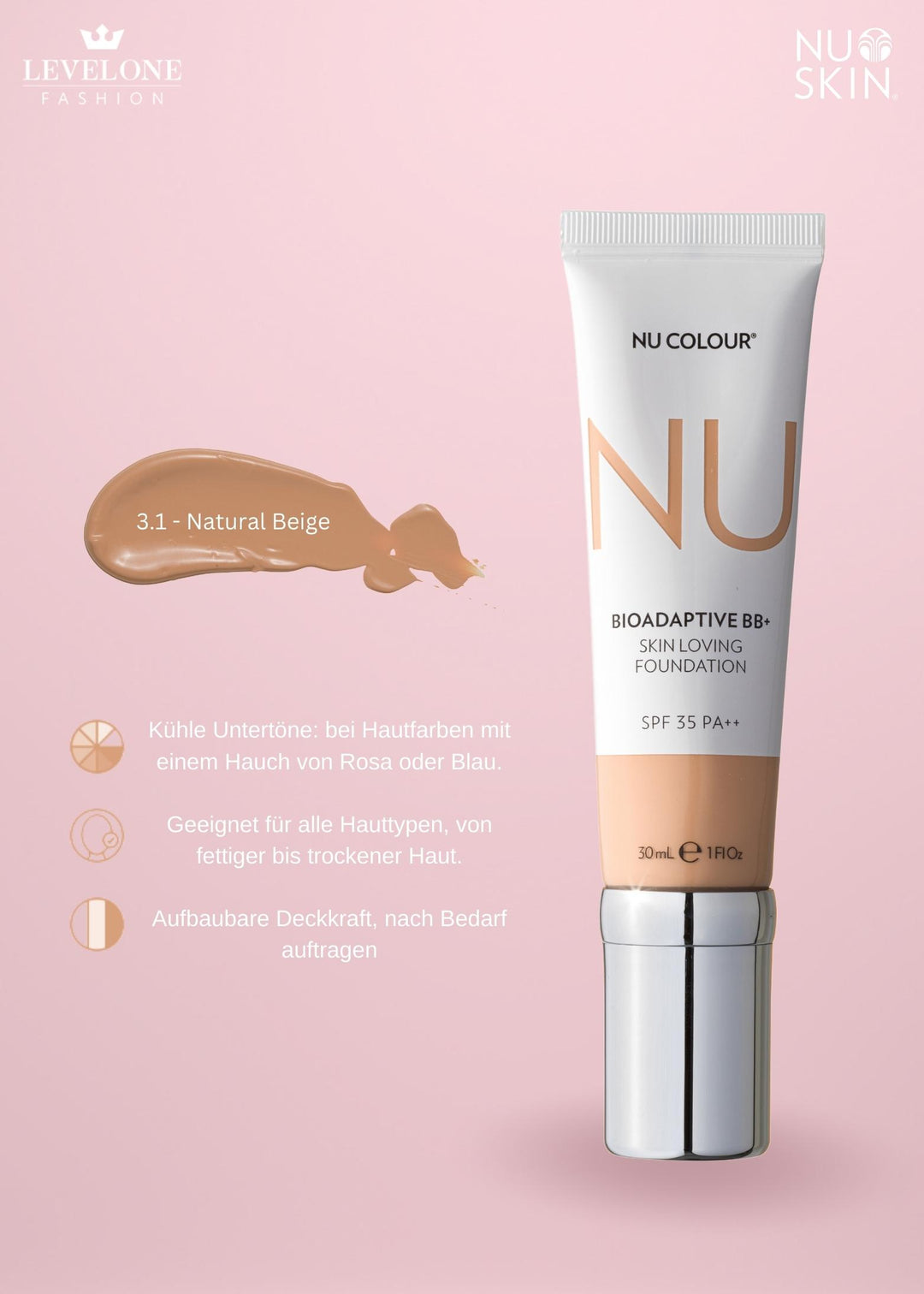 Nu Colour Bioadaptive* BB+ Skin Loving Foundation