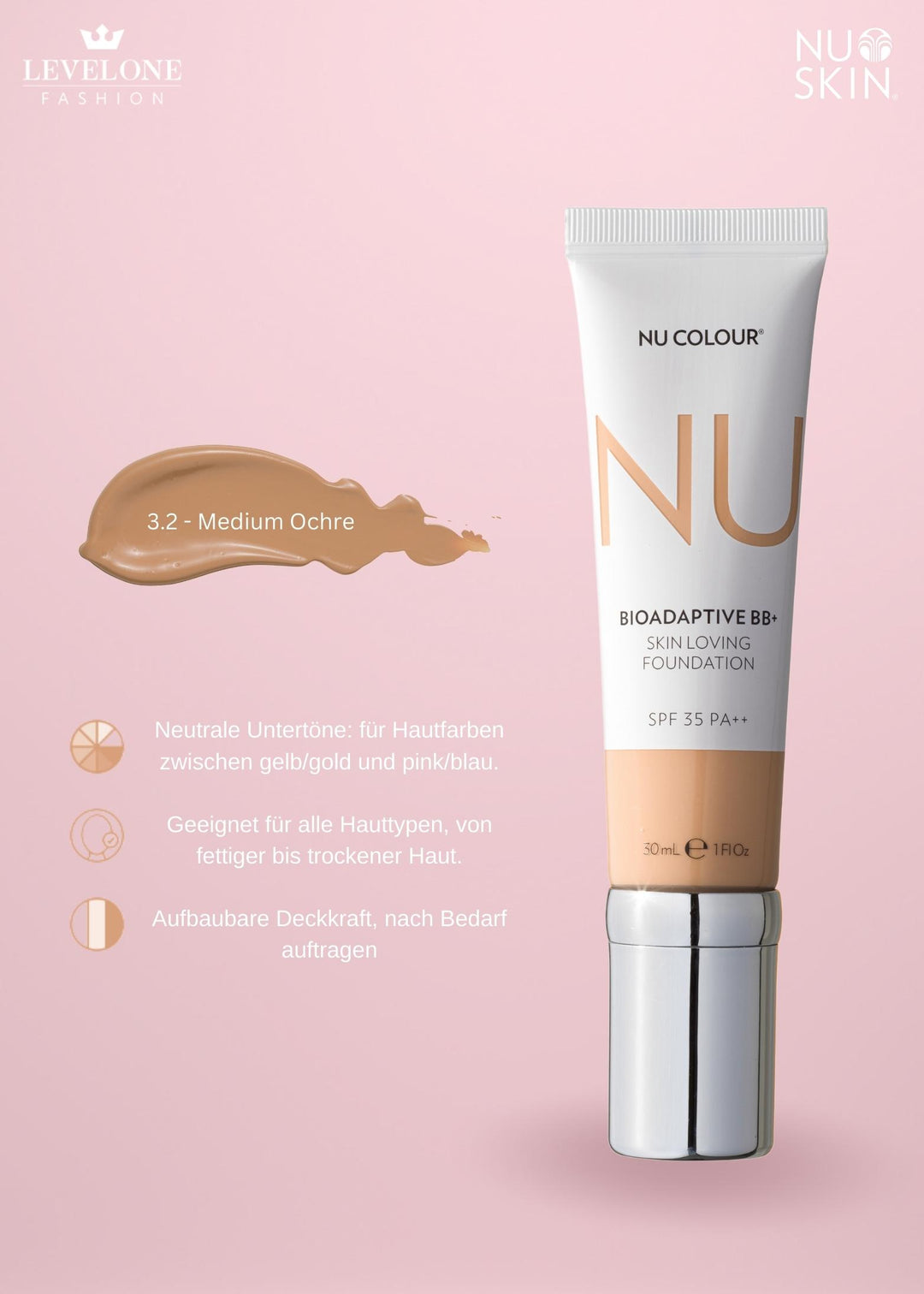 Nu Colour Bioadaptive* BB+ Skin Loving Foundation