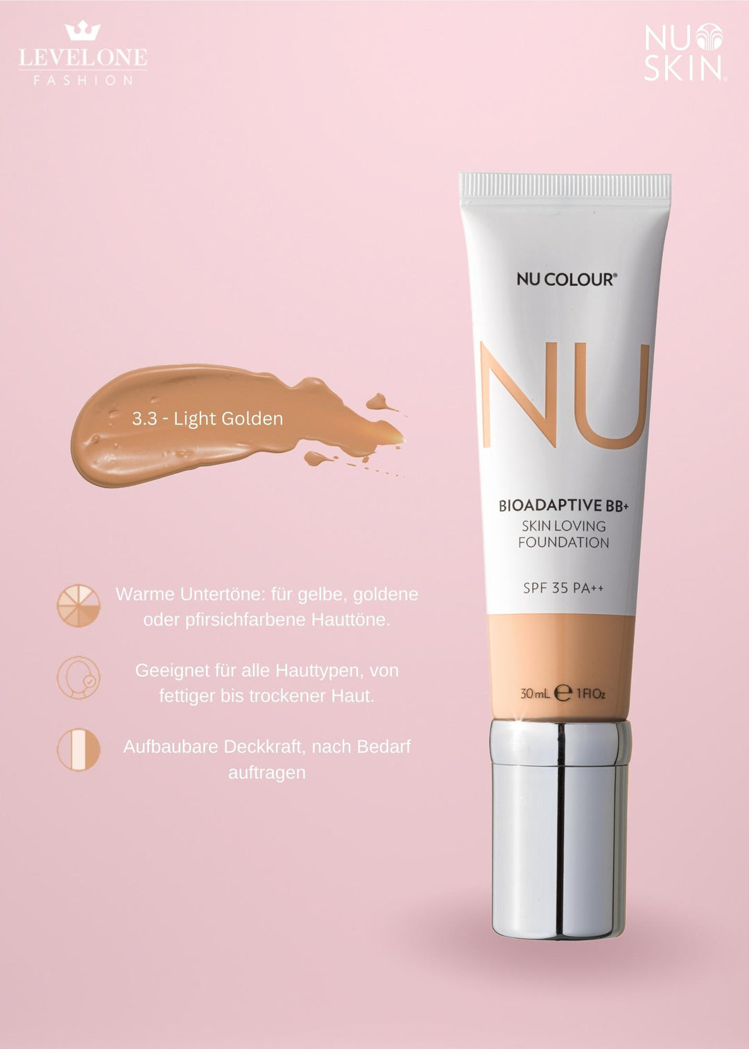 Nu Colour Bioadaptive* BB+ Skin Loving Foundation