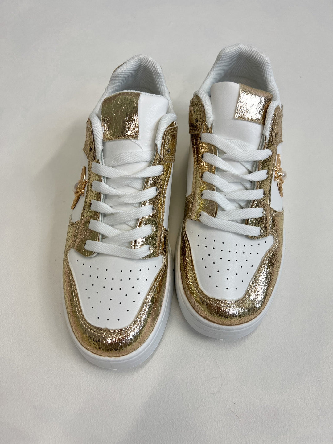 Sneaker Weiß/Gold 2308280-85