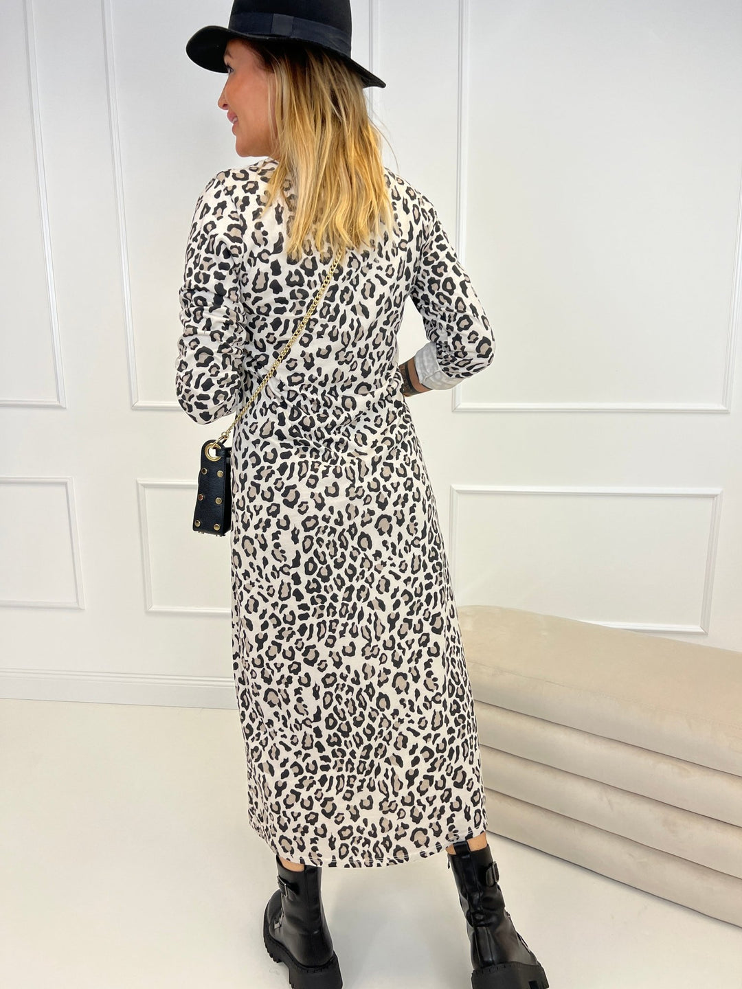 T-Shirt Kleid Leo Beige 2309104
