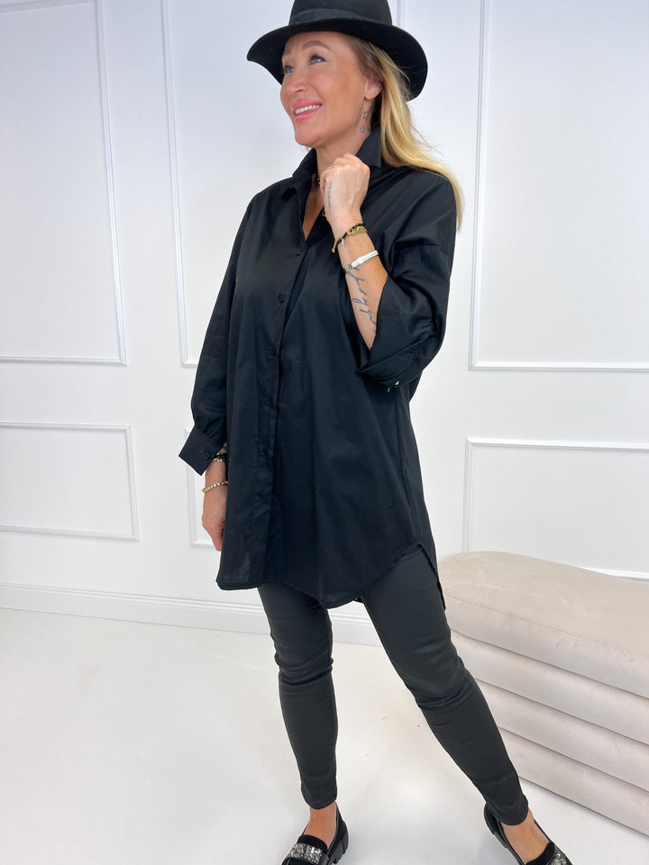 Hemdbluse Schwarz 2309136