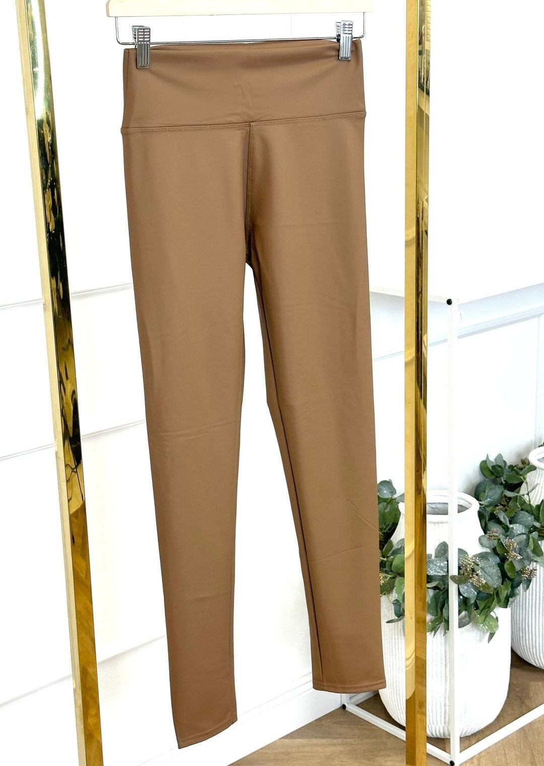 High Waist Leggings Hellbraun (vers. Größen) 2308122-24